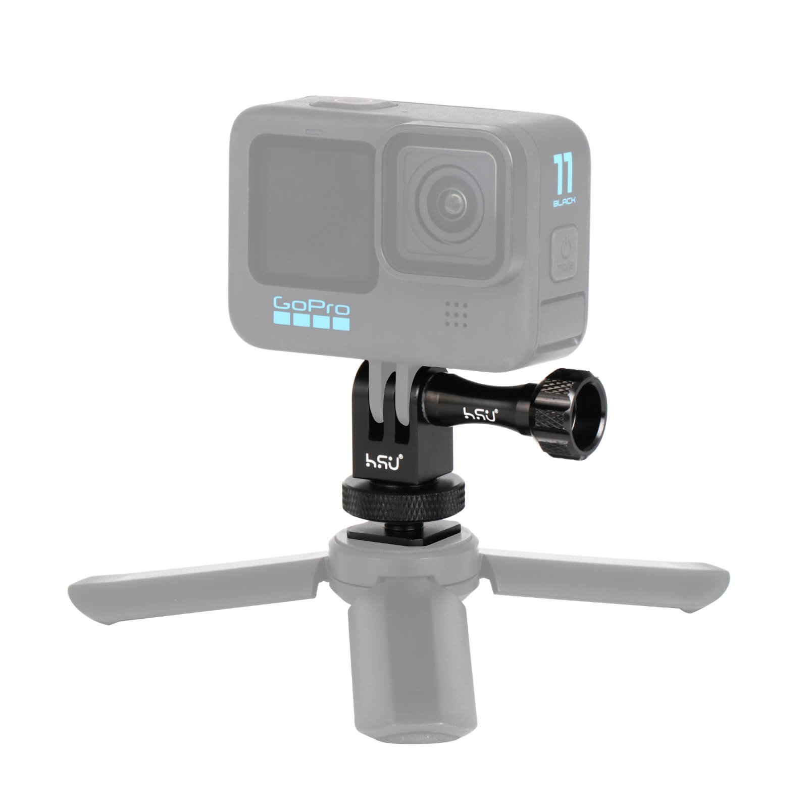 HSU Cold Shoe Mount Adapter for GoPro Hero,DJI Osmo Action and Insta360 - Image 4