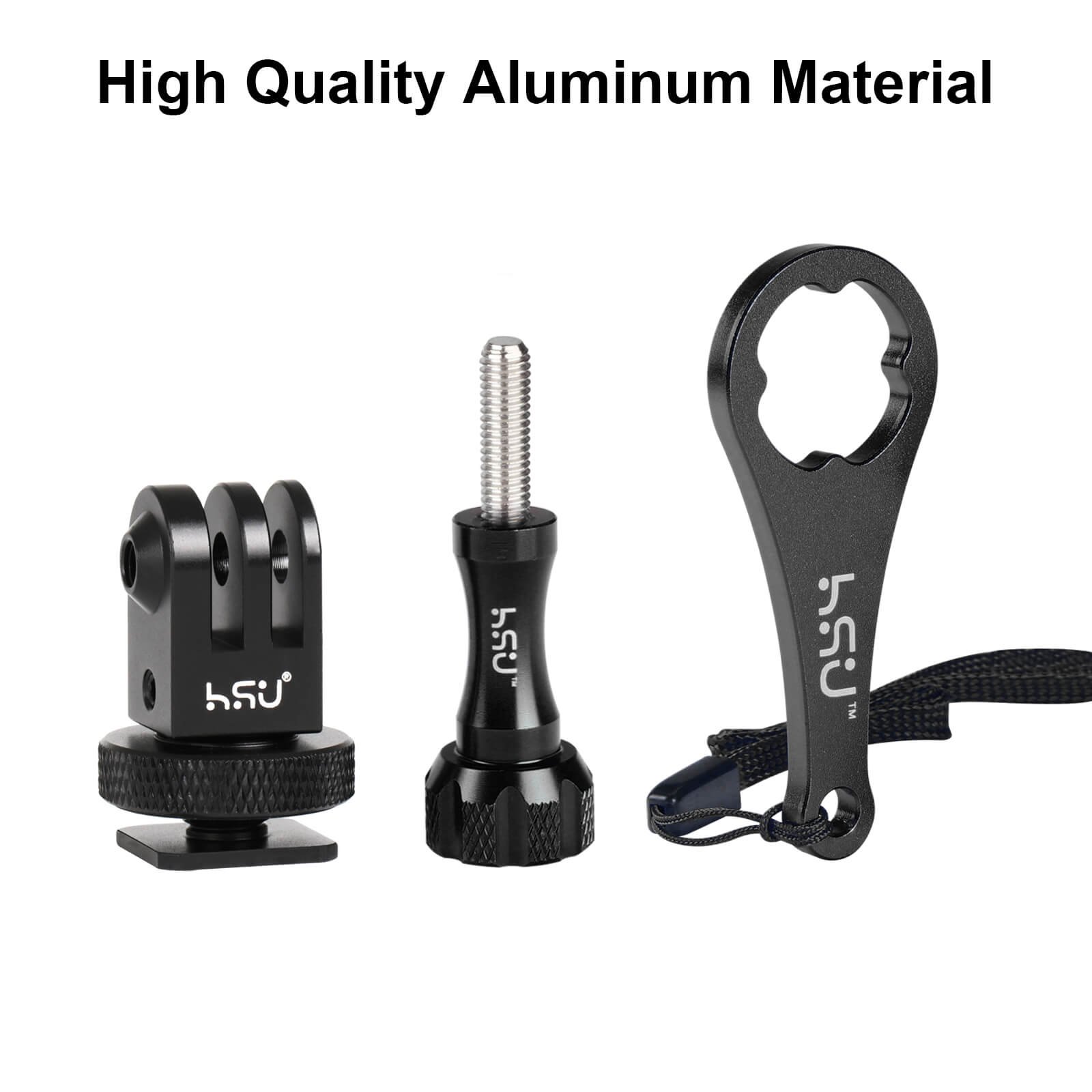 HSU Cold Shoe Mount Adapter for GoPro Hero,DJI Osmo Action and Insta360 - Image 5