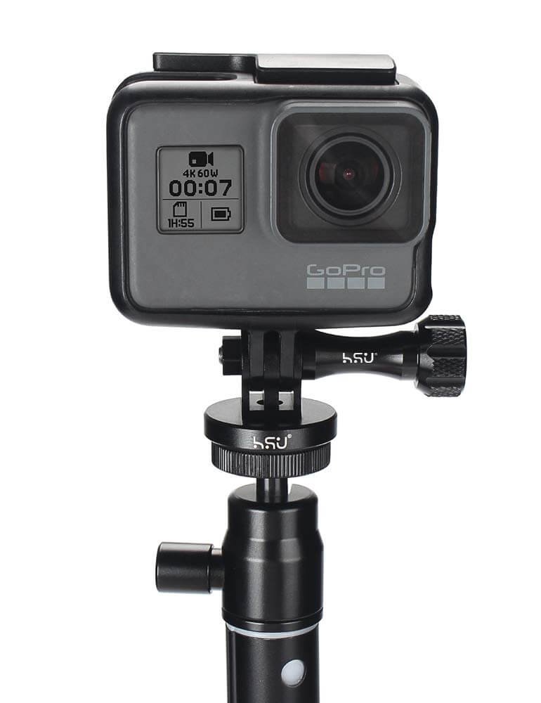 HSU Aluminum Alloy Tripod Mount for GoPro Max,Hero11 and Insta360 - Image 4