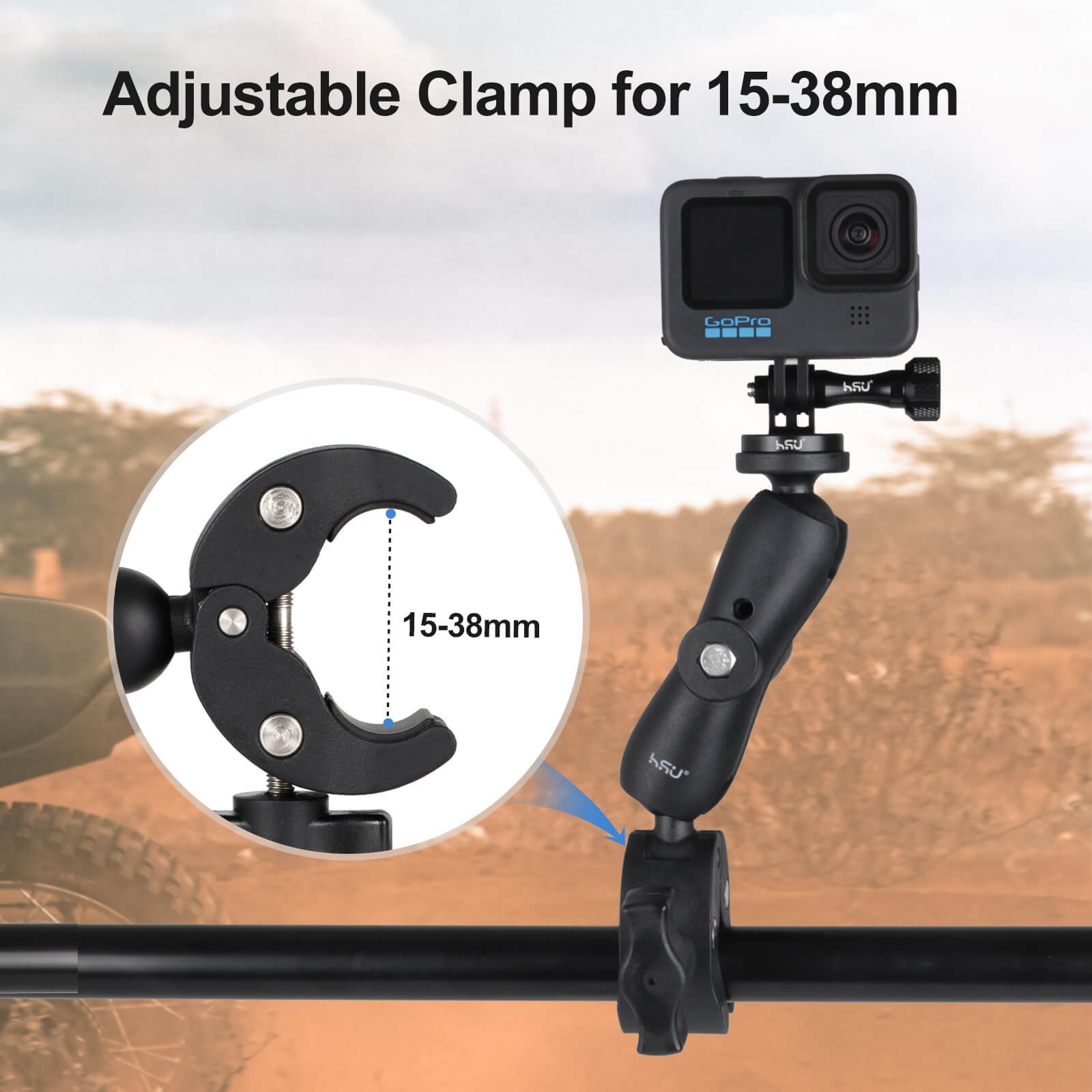 HSU Motorcycle Handlebar Mount Clamp Bundle - Image 7