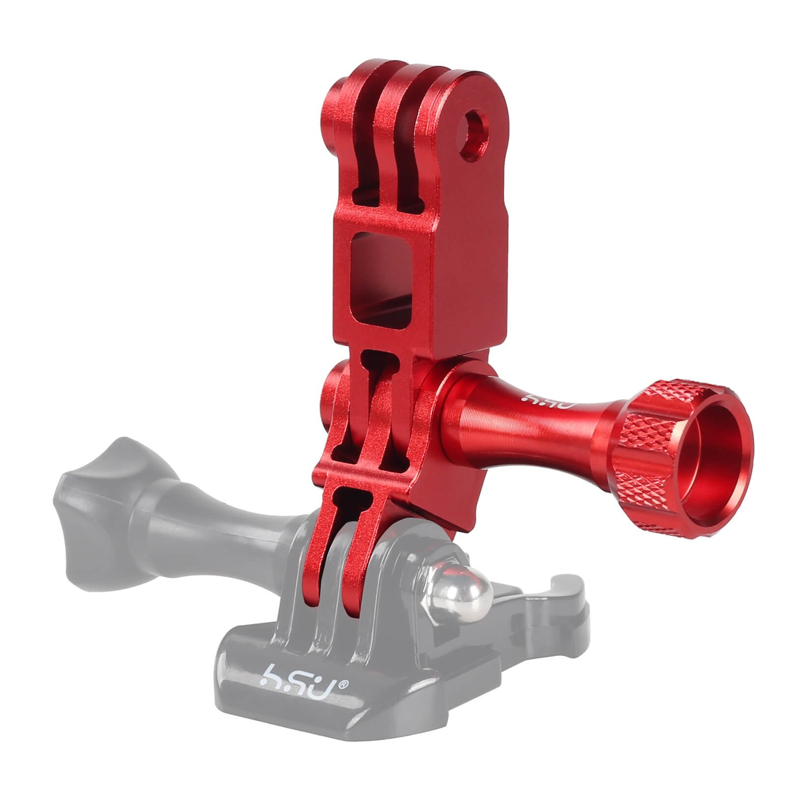 HSU Aluminum Alloy Same Direction Straight Joints Mount for GoPro,DJI Osmo Action - Image 3