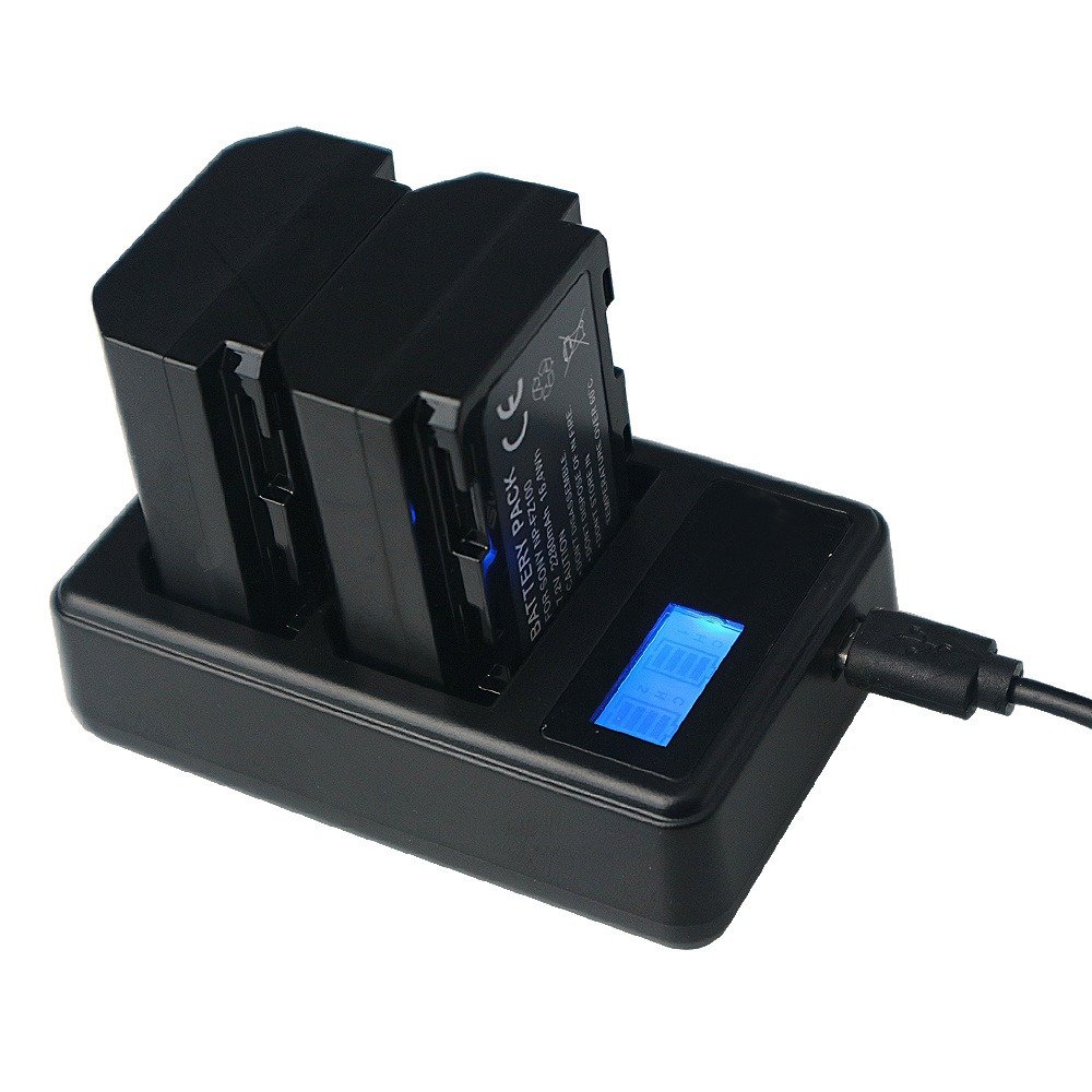 HSU 7.2V 2280mAh Li-ion Battery Kit NP-FZ100 for Sony Alpha A7 III, A7 IV, A7R III, A7R IV, A7S III, A6600, ZV-E1, FX3, A9, A9II, A9R, A9S, A7C dslr camera - Image 6